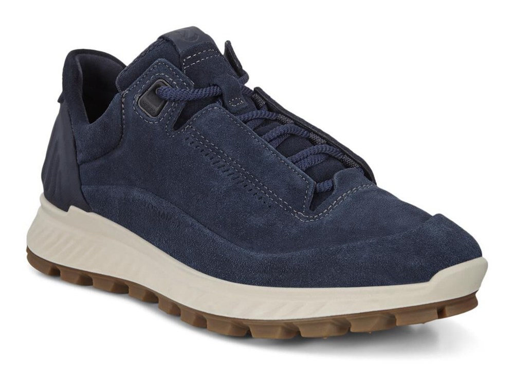 ECCO Womens Outdoor Shoes Navy - Exostrike Lows - LYJ-238579